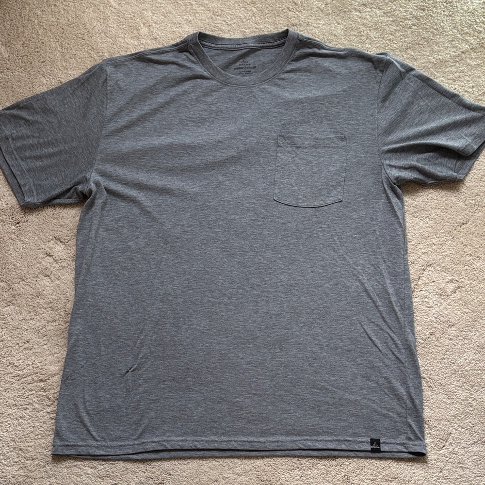 Prana Heather Gray Men's Short Sleeve Tee